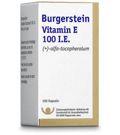 BURGERSTEIN VITAMIN E 100 I.E. 100 KAPSELN
