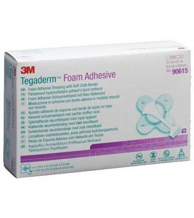 3M TEGADERM FOAM SCHAUMKOMPRESSE MINI KREUZ ADHESIVE 10 STK