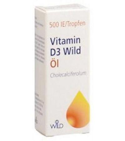 VITAMIN D3 WILD ÖL 500 IE/TROPFEN 10 ML ÖLIGE TROPFLÖSUNG