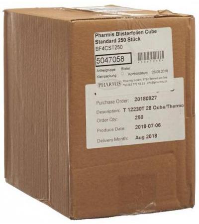 PHARMIS BLISTERFOLIEN CUBE STANDARD 250 STK
