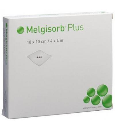 MELGISORB PLUS ALGINAT-VERBAND 10X10CM STERIL 10 STK