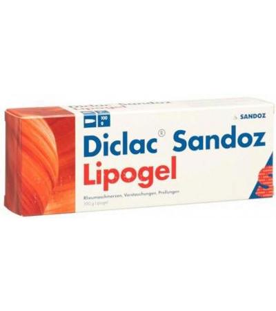 DICLAC SANDOZ LIPOGEL 1 % TB 100 G