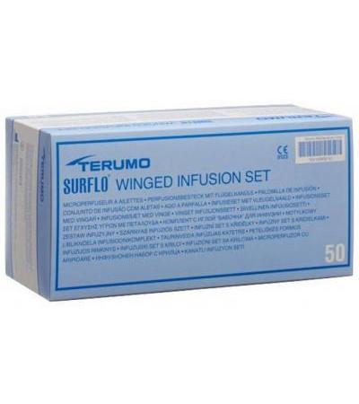TERUMO SURFLO FLÜGELKANÜLE 25G 0.5X19MM ORANGE 50 STK