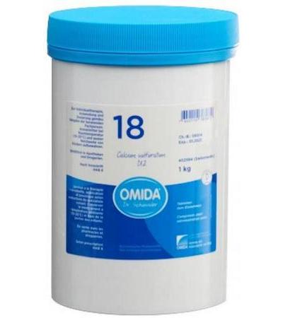 OMIDA SCHÜSSLER NO18 CALCIUM SULFURATUM TABL D 12 DS 1000 G