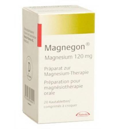 MAGNEGON KAUTABL 120 MG 20 STK