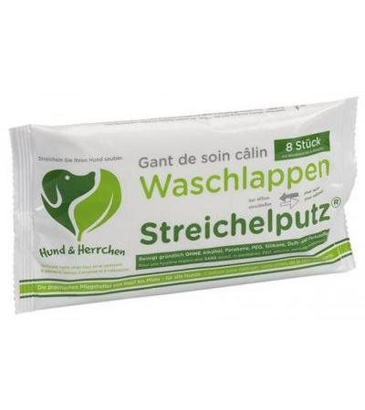 HUND & HERRCHEN WASCHLAPPEN STREICHELPUTZ 8 STK
