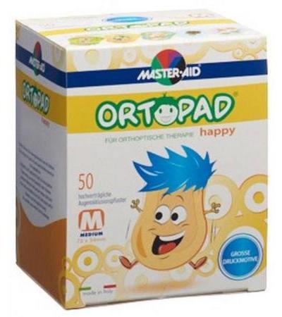 ORTOPAD HAPPY OCCLUSIONSPFLASTER MEDIUM 50 STÜCK