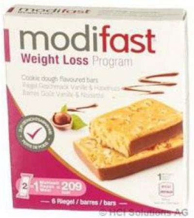 MODIFAST PROGRAMM RIEGEL VANILLE-HASELNUSS 6 X 31 G