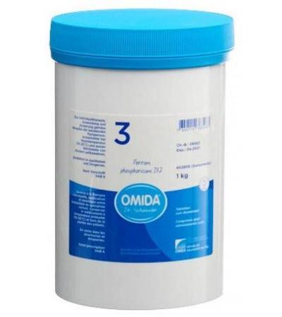OMIDA SCHÜSSLER NO3 FERRUM PHOSPHORICUM TABL D 12 DS 1000 G
