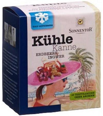 SONNENTOR TEEPYRAMIDEN KÜHLE KANNE ERDBEER-INGWER 16 STK