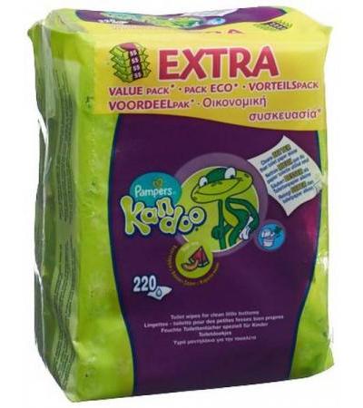 KANDOO FEUCHTTÜCHER MELONE 4 X 55 STK