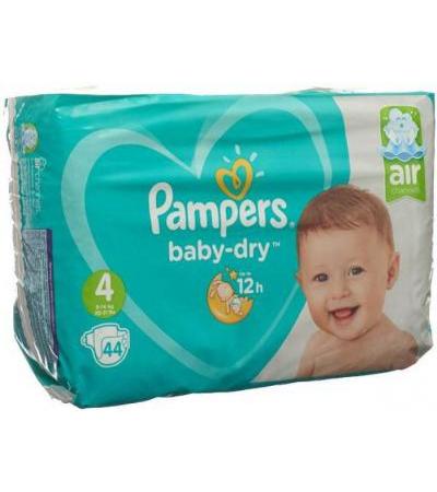 PAMPERS BABY DRY GR4 9-14KG MAXI SPARPACKUNG 44 STK