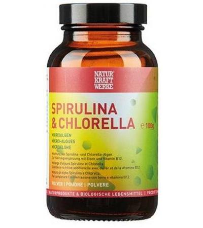 NATURKRAFTWERKE SPIRULINA CHLORELLA PLV 100 G