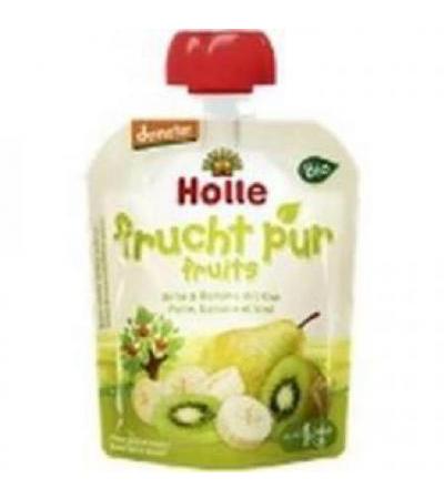 HOLLE FRUCHT PUR BIRNE & BANANE MIT KIWI BIO 90 G