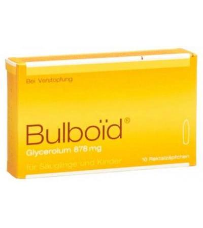BULBOÏD 10 GLYCERIN-STUHLZÄPFEN