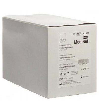 MEDISET IVF FALTKOMP TYP 24 10X10CM 8F 80 BTL