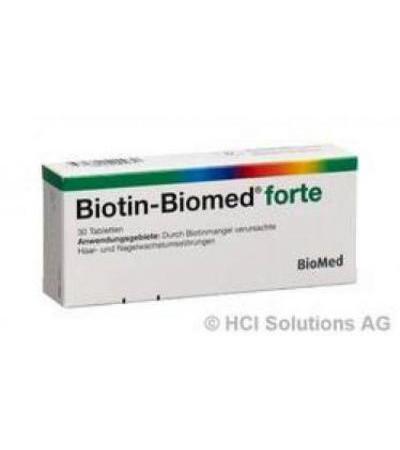 BIOTIN BIOMED FORTE TABL 5 MG 30 STK
