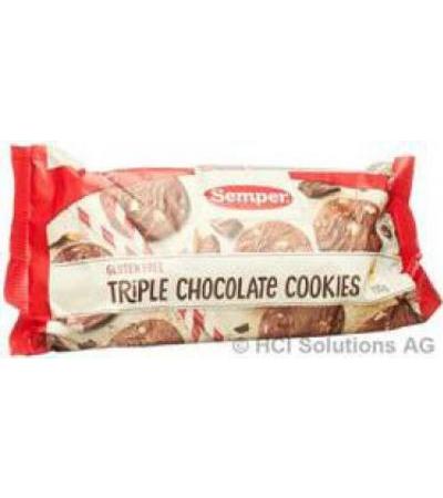 SEMPER TRIPLE CHOCOLATE COOKIES GLUTENFREI 150 G