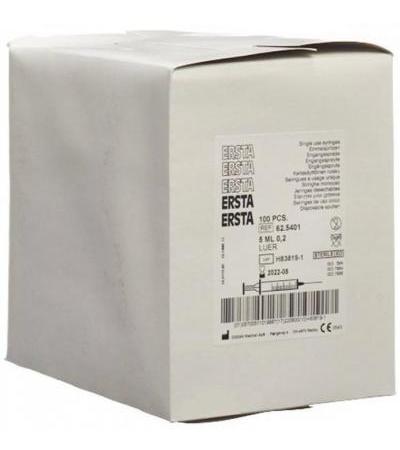 ERSTA EINMALSPRITZEN LUER 5ML EXZENTRISCH 100 STK