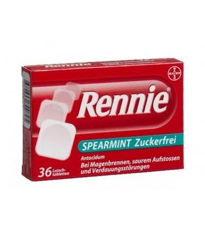 RENNIE SPEARMINT ZUCKERFREI 36 LUTSCHTABLETTEN