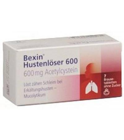 BEXIN HUSTENLÖSER 600 7 BRAUSETABLETTEN OHNE ZUCKER