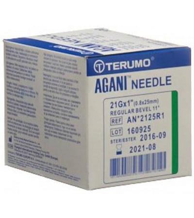 TERUMO AGANI EINMALKANÜLE 21G 0.8X25MM GRÜN 100 STK