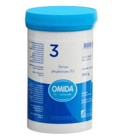 OMIDA SCHÜSSLER NO3 FERRUM PHOSPHORICUM TABL D 12 DS 350 G