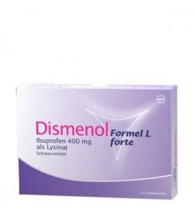 DISMENOL FORMEL L FORTE FILMTABL 400 MG 10 STK