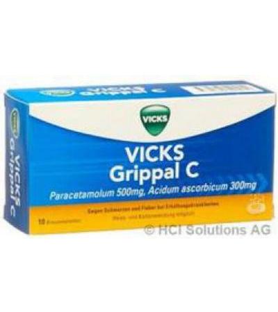 VICKS GRIPPAL C BRAUSETABL 10 STK