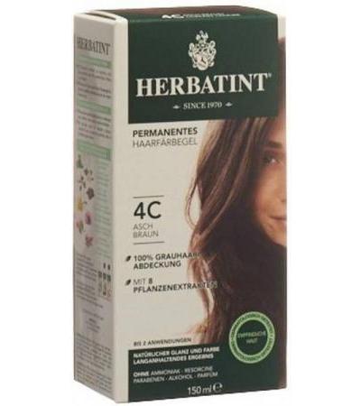 HERBATINT HAARFÄRBEGEL 4C ASCH-KASTANIENBRAUN 150 ML