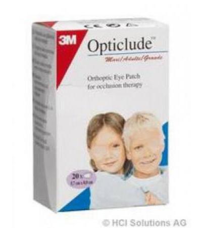 3M OPTICLUDE MAXI AUGENVERBAND 8X5.7CM 20 X