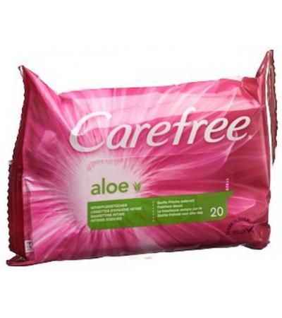 CAREFREE ALOE INTIMPFLEGETÜCHER BEUTEL 20 STÜCK