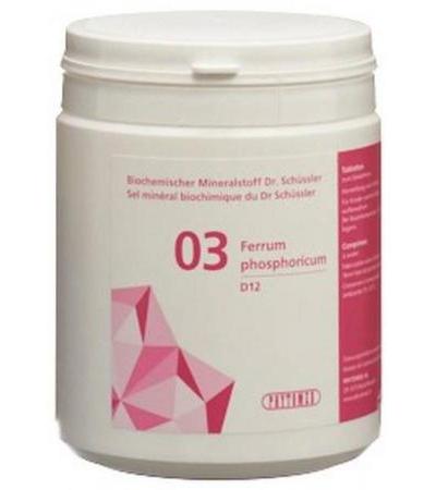 PHYTOMED SCHÜSSLER NR3 FERR PHO TABL D 12 500 G
