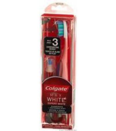 COLGATE MAX WHITE EXPERT WHITE ZAHNBÜRSTE + WHITENING STIFT