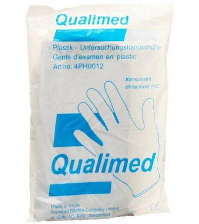 QUALIMED PLASTIK HANDSCHUHE UNIVERSAL 100 STK