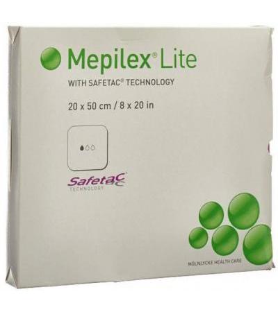 MEPILEX LITE ABSORPTIONSVERBAND 20X50CM SILIKON 4 STK
