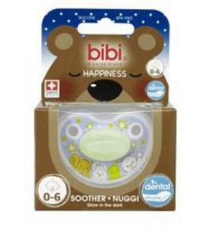 BIBI NUGGI HAPPINESS DENSIL 0-6 GLOW IN THE DARK SV-A 6 STK