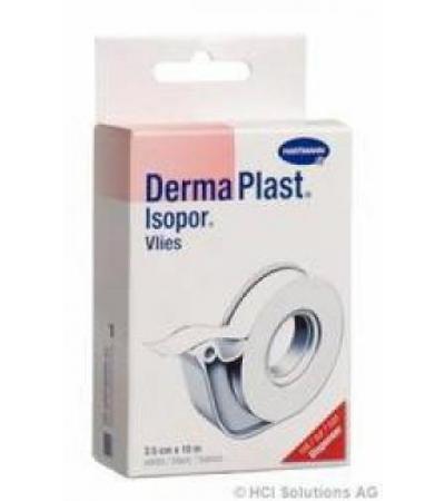 DERMAPLAST ISOPOR FIXIERPFLASTER 10MX2.5CM VLIES WEISS DISP