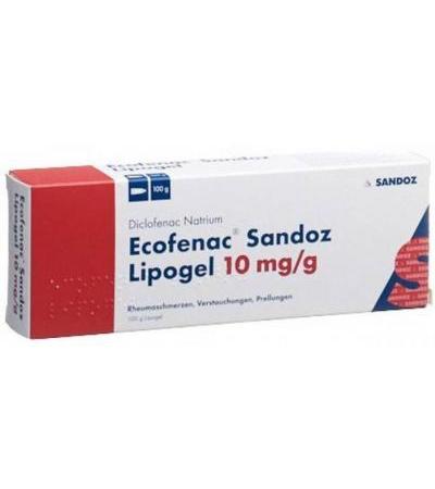 ECOFENAC SANDOZ LIPOGEL 1 % TB 100 G