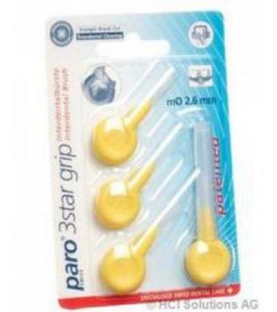 PARO 3STAR-GRIP 2.6MM GELB ZYLIN 4 STK