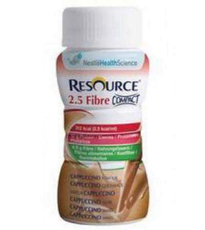 RESOURCE 2.5 FIBRE COMPACT DRINK CAPPUCCINO 4 X 125 ML