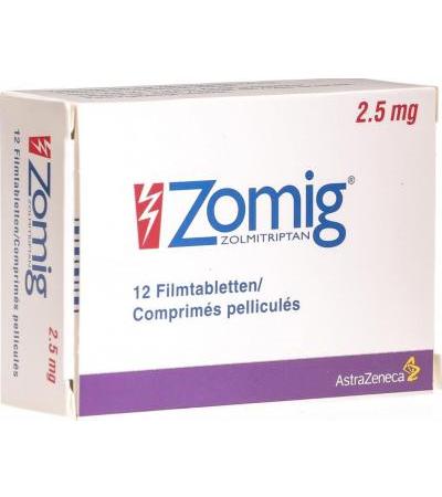 Зомиг 2.5 мг 12 таблеток покрытых оболочкой 