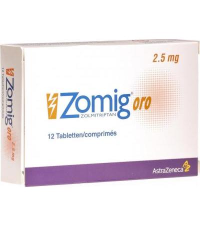 Зомиг Oрo 2.5 мг 12 подъязычных таблеток