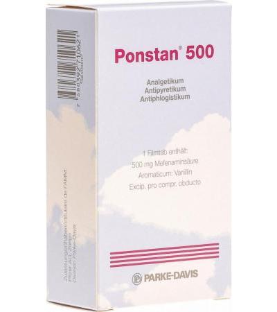 Понстан 500 мг 30 таблеток